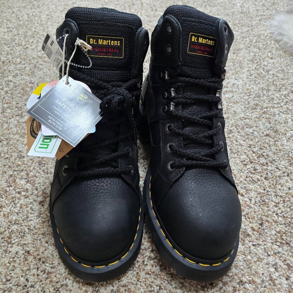 Dr Martens Ironbridge Grizzly Leather Steel Toe Workboots Size 11 Men's NEW